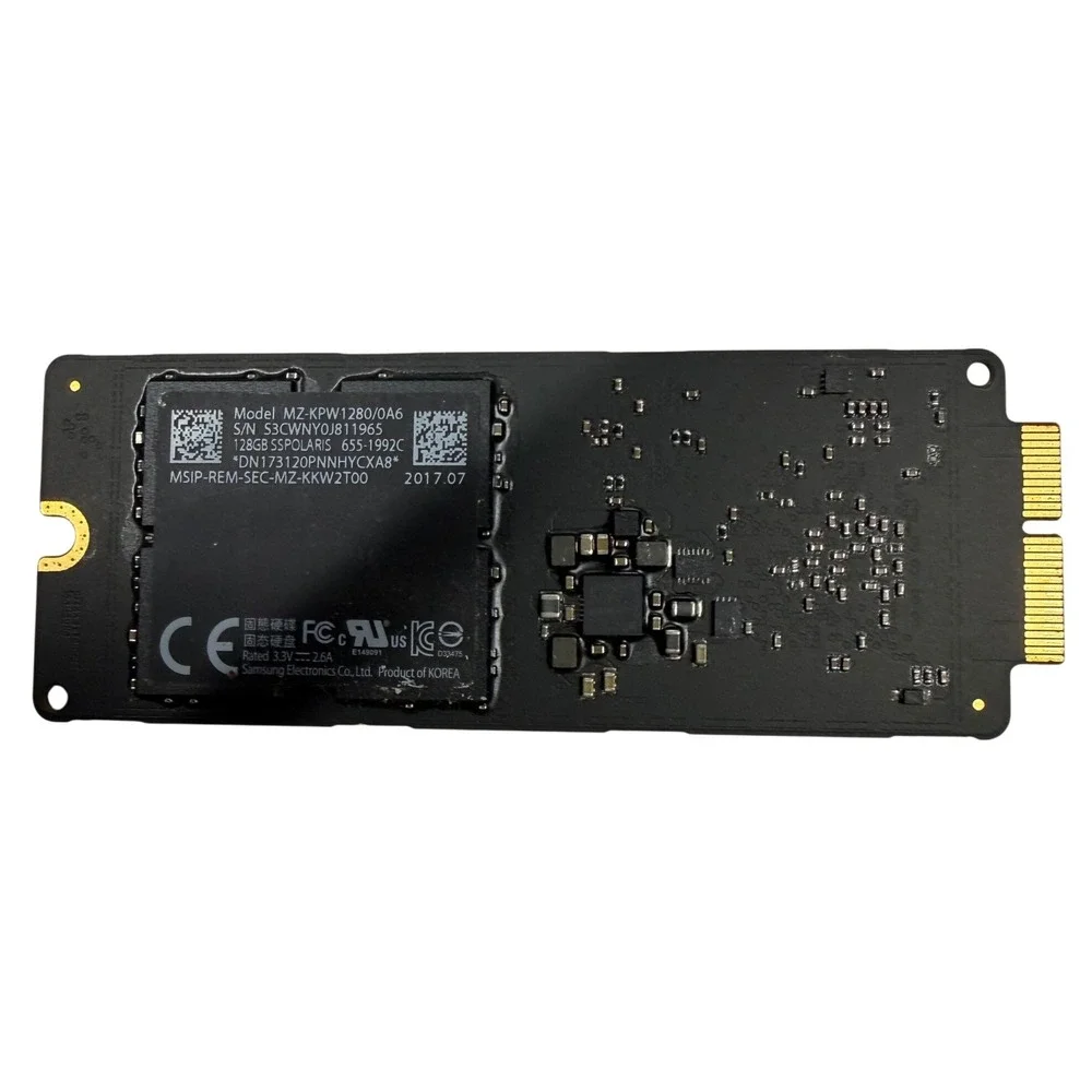 Samsung 128GB SSD MZ-KPV1280/0A6 655-1992C Polaris for MacBook Air Pro 2013-2017